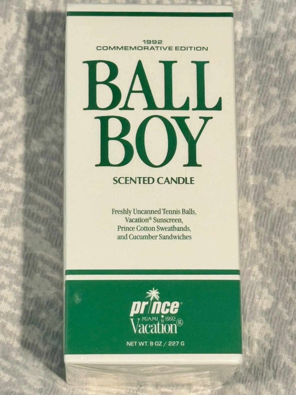 Prince x Vacation Ball Boy Scented Candle - New & Sealed - 1992 Edition